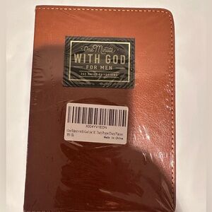 One Minute with God for Men Devotional Book - Brown